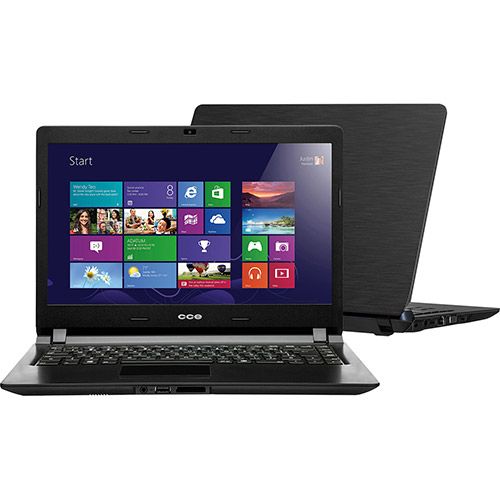 Notebook CCE com Intel Celeron Dual Core 2GB 500GB LED 14